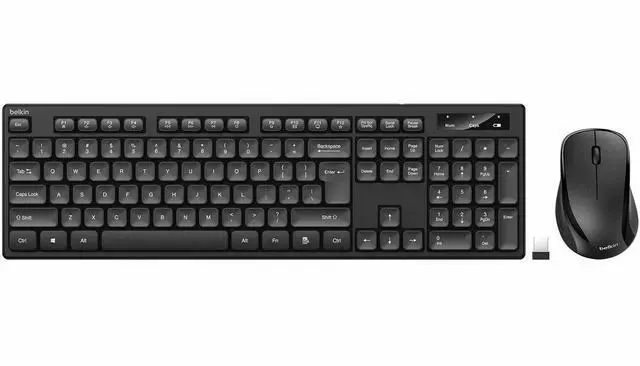Alt view image 16 of 20 - Belkin Keyboard & Mouse - Wireless Keyboard - Wireless Mouse - Optical