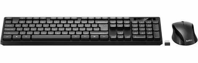 Alt view image 18 of 20 - Belkin Keyboard & Mouse - Wireless Keyboard - Wireless Mouse - Optical