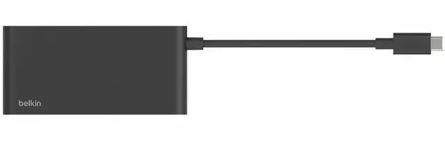 Alt view image 3 of 7 - Belkin 5-Port USB-C Hub - USB-C to 4x USB-C, 1x4K HDMI - 10 Gbps - 100W - Docking Station - Black - AVC021fqBK