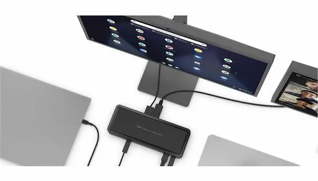Alt view image 10 of 11 - Belkin Universal USB-C Triple Display Laptop Docking Station 85W INC003TTBK