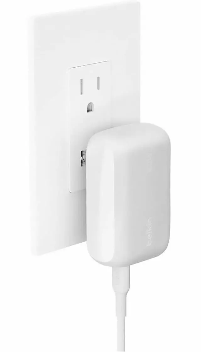Alt view image 12 of 12 - Belkin 42W Boost Charge Dual Wall Charger Model WCB009DQWH