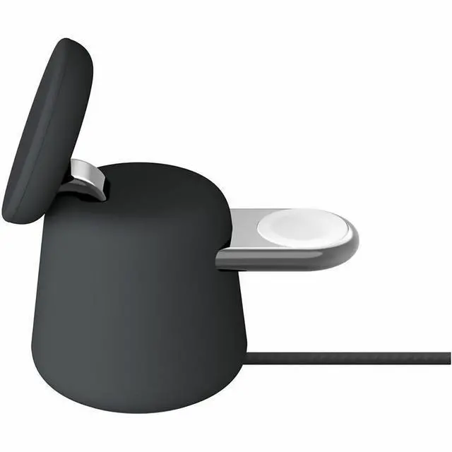 Alt view image 3 of 14 - Belkin BoostCharge Pro 15W 2-in-1 Magnetic Qi2 Wireless Charging Dock, Black