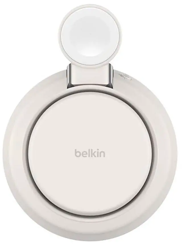 Alt view image 5 of 14 - Belkin UltraCharge Pro 25W 3-in-1 Magnetic Qi2 Wireless Charging Dock, Sand