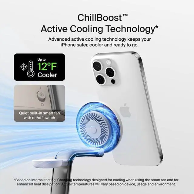 Alt view image 7 of 14 - Belkin UltraCharge Pro 25W 3-in-1 Magnetic Qi2 Wireless Charging Dock, Sand