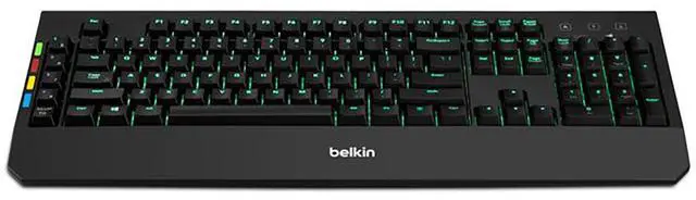 Alt view image 13 of 15 - Belkin KVM Remote Control With Integrated Keyboard F1DN008KBD