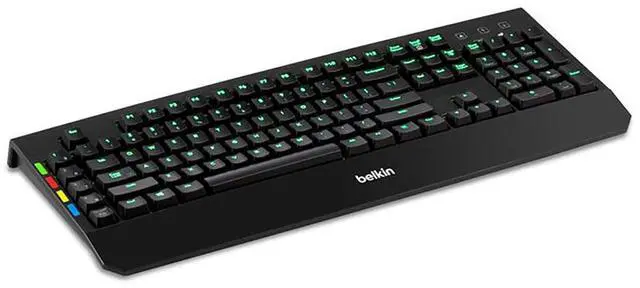 Alt view image 12 of 15 - Belkin KVM Remote Control With Integrated Keyboard F1DN008KBD