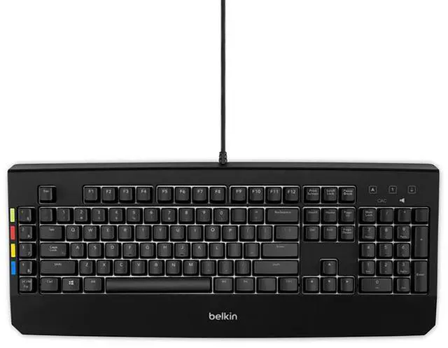 Alt view image 14 of 15 - Belkin KVM Remote Control With Integrated Keyboard F1DN008KBD