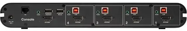 Alt view image 8 of 10 - Belkin Universal Secure KVM Switch 4-Port Single Head No CAC F1DN104KVMUNN4