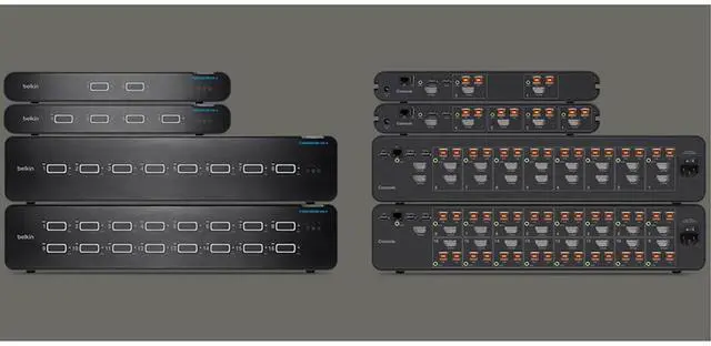Alt view image 10 of 10 - Belkin Universal Secure KVM Switch 4-Port Single Head No CAC F1DN104KVMUNN4