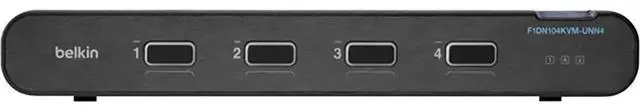 Alt view image 7 of 10 - Belkin Universal Secure KVM Switch 4-Port Single Head No CAC F1DN104KVMUNN4