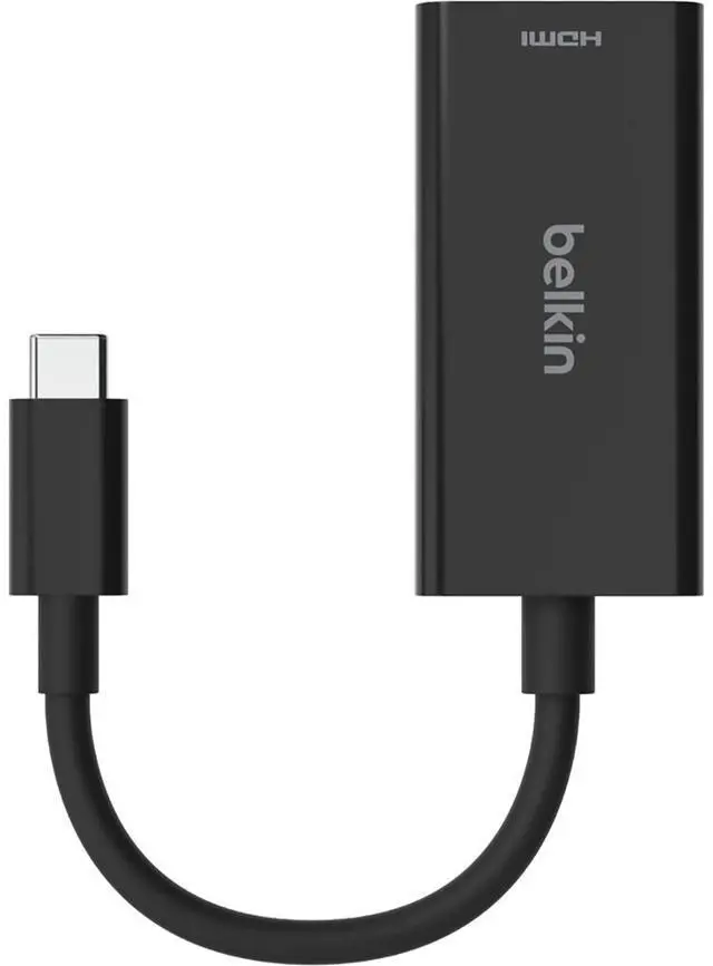 Alt view image 11 of 12 - Belkin AVC013btBK 7.5" Black Connect USB-C to HDMI 2.1 Adapter (8K, 4K, HDR compatible) Male to Female