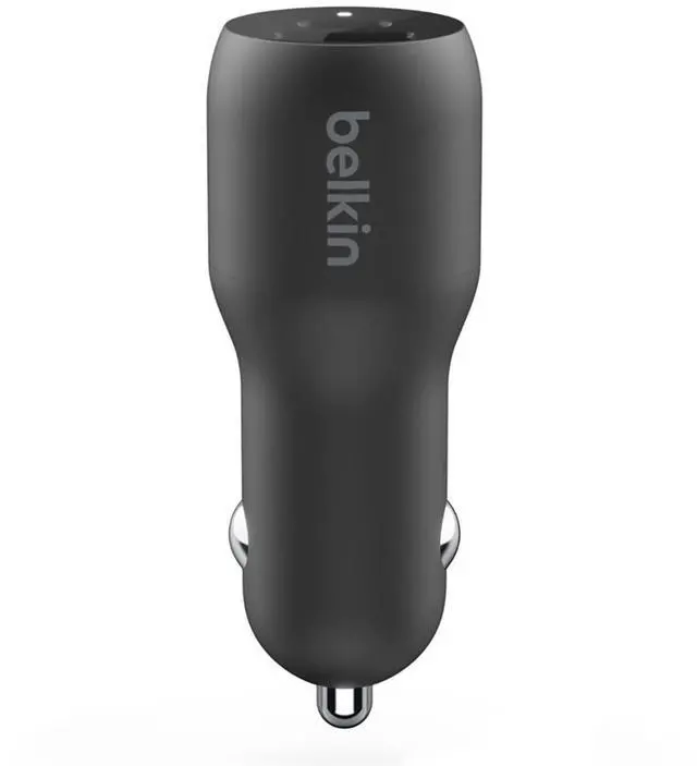 Alt view image 4 of 8 - Belkin Dual Car Charger with PPS 37W CCB004BTBK