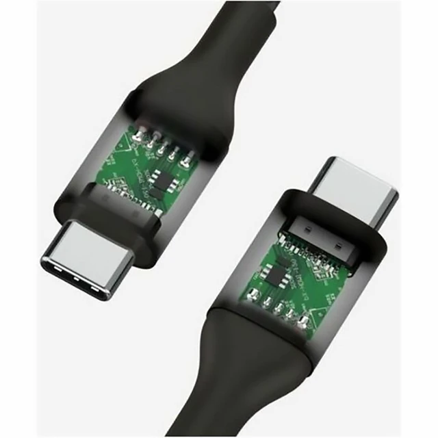 Alt view image 6 of 7 - Belkin 240W USB-C to USB-C Cable - 480 Mbps - Nylon, Braided - M/M - 2m/6.6ft - Black - CAB015bt2MBK