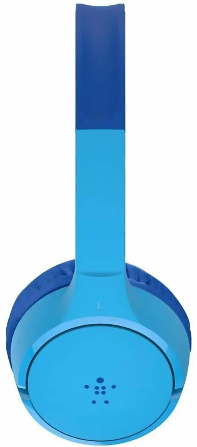 Alt view image 17 of 20 - Belkin Wireless Bluetooth On-Ear Headphones for Kids w/ Mic - 85dB Limit - w/ USB-C Cable - Headset - Blue - Stereo - Mini-phone (3.5mm) - Wired/Wireless - Bluetooth - On-ear, Over-the-head - Binaural