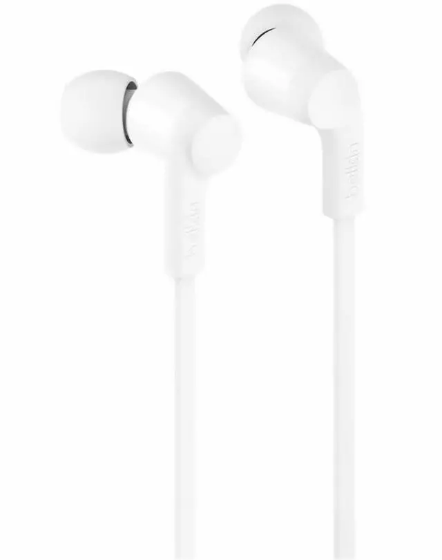 Alt view image 15 of 18 - Belkin SoundForm USB-C Wired Earbuds with Adjustable Volume Limiter - White