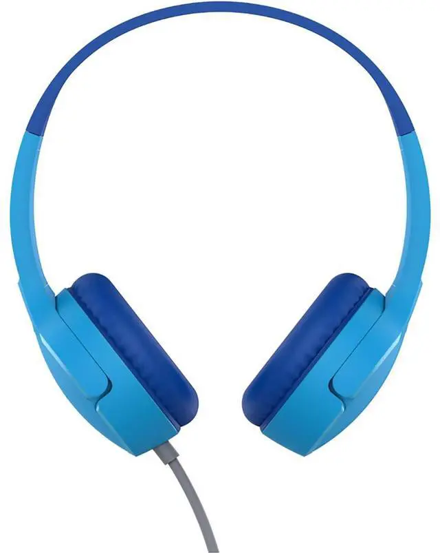 Alt view image 16 of 20 - Belkin SoundForm Mini Wired On-Ear Headphones for Kids - Stereo - Mini-phone (3.5mm) - Wired - On-ear, Over-the-head - Binaural - Ear-cup - Blue