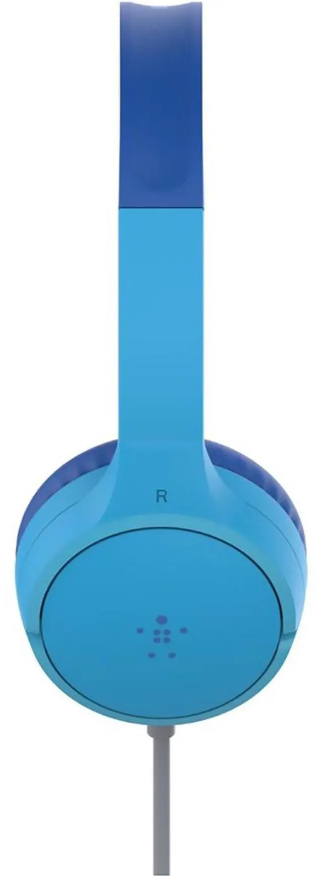 Alt view image 17 of 20 - Belkin SoundForm Mini Wired On-Ear Headphones for Kids - Stereo - Mini-phone (3.5mm) - Wired - On-ear, Over-the-head - Binaural - Ear-cup - Blue