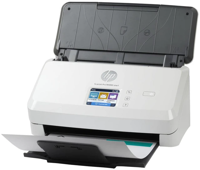 Alt view image 5 of 11 - HP ScanJet Pro N4000 snw1 6FW08A Up to 600 dpi Sheet Fed Sheet-feed Scanner