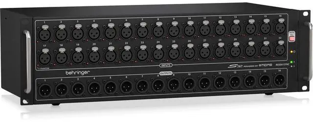 Alt view image 9 of 11 - Behringer S32 I/O Box w/ 32 Remote Controllable MIDAS Preamps 16 Outputs