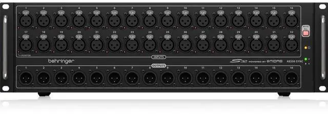 Alt view image 8 of 11 - Behringer S32 I/O Box w/ 32 Remote Controllable MIDAS Preamps 16 Outputs