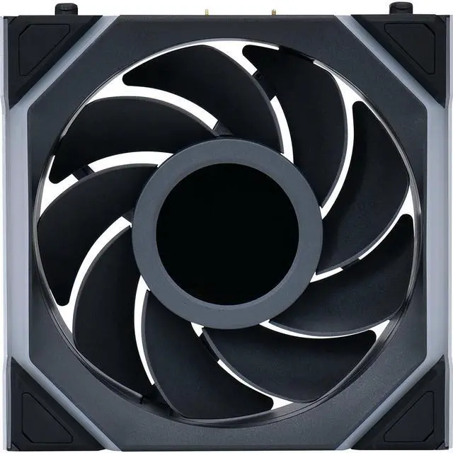 Alt view image 10 of 13 - Lian Li UNI Fan SL LCD Wireless (Reverse Blade) 120mm ARGB Fan - Triple Pack - 1.6" LCD Display - 2.4 GHz Wireless Signal for RGB & Fan Control - Controller Included & Required - Black(12RSLLCD1W3B)