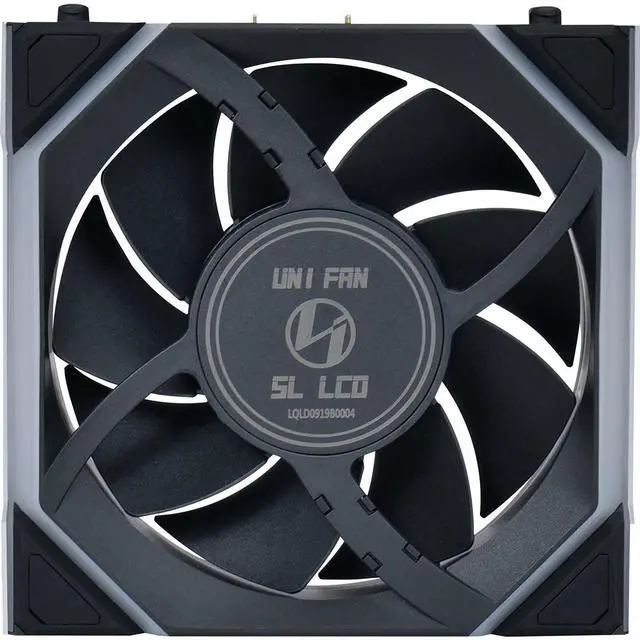 Alt view image 9 of 12 - Lian Li UNI Fan SL LCD Wireless 120mm ARGB Fan - Triple Pack - 1.6" LCD - 2.4 GHz Wireless Signal for RGB & Fan Control - Daisy-Chain Design - Controller Included and Required - Black (12SLLCD1W3B)