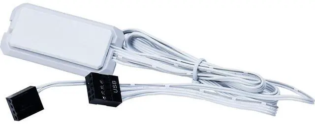 Alt view image 12 of 13 - Lian Li UNI Fan SL LCD Wireless 120mm ARGB Fan - Triple Pack - 1.6" LCD - 2.4 GHz Wireless Signal for RGB & Fan Control - Daisy-Chain Design - Controller Included and Required - White (12SLLCD1W3W)