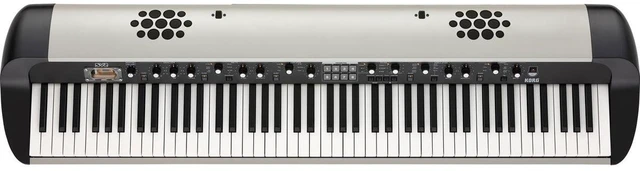 Alt view image 2 of 7 - Korg SV-2 88-Key Expanded Stage Vintage Piano with Speakers in Vintage Creme & Music Stand