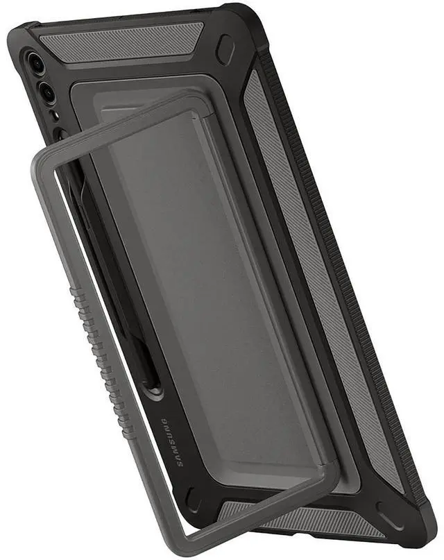 Alt view image 9 of 13 - Samsung Rugged Carrying Case for Galaxy Tab S9+ Tablet Black EFRX810CBEGUJ