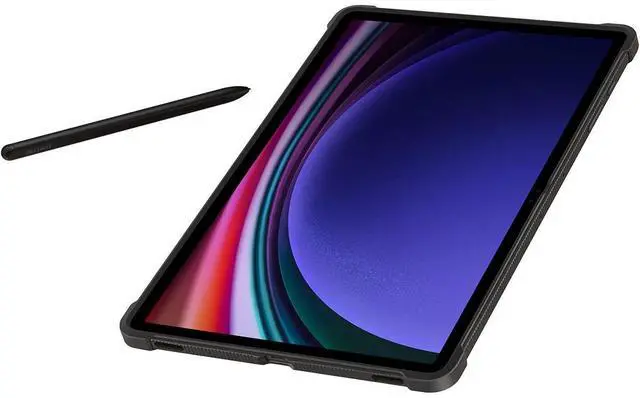 Alt view image 11 of 13 - Samsung Rugged Carrying Case for Galaxy Tab S9+ Tablet Black EFRX810CBEGUJ