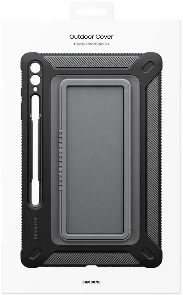Alt view image 13 of 13 - Samsung Rugged Carrying Case for Galaxy Tab S9+ Tablet Black EFRX810CBEGUJ