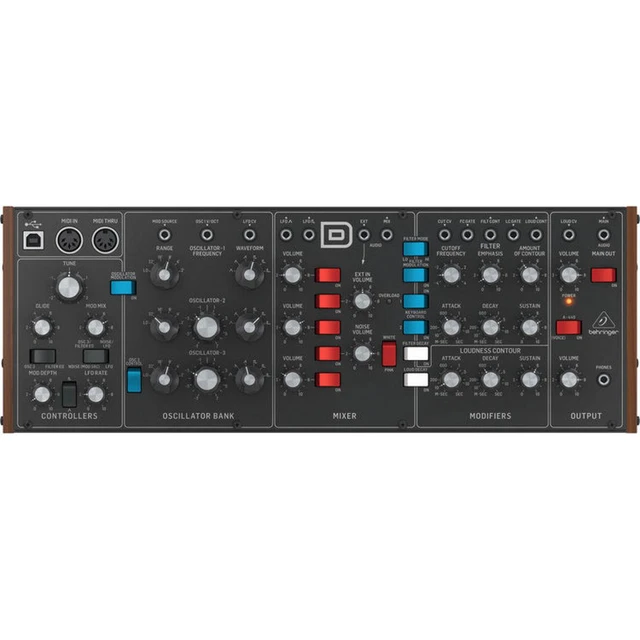 Alt view image 7 of 9 - Behringer Model D Analog Synthesizer