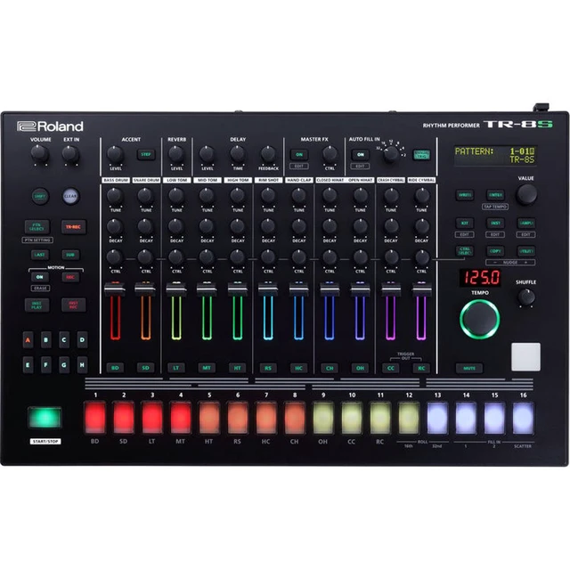 Alt view image 19 of 20 - Roland Performance TR-8S Drum Machine Electronic Sequencer Rhythm Performer Kit