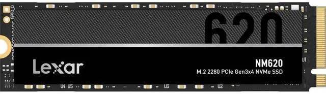 Alt view image 9 of 13 - Lexar NM620 SSD 2TB PCIe Gen3 NVMe M.2 2280 Internal Solid State Drive, Up to 3300MB/s Read, for Gamers and PC Enthusiasts (LNM620X002T-RNNNU)