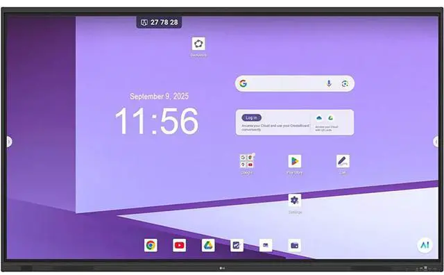 Alt view image 3 of 9 - LG Electronics - 65TR3DQ-B - LG CreateBoard 65TR3DQ-B Collaboration Display - 65 LCD - ARM Cortex A73 + A53-8 GB Monitor