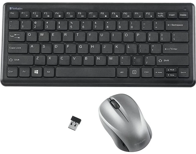 Alt view image 8 of 8 - Verbatim Silent Wireless Compact Keyboard and Mouse Combo