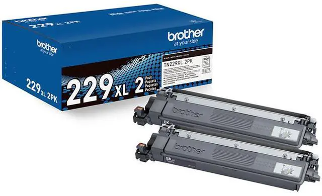 Alt view image 18 of 18 - Brother Genuine TN229XL2PK High-yield Black Toner Cartridge Twin-Pack