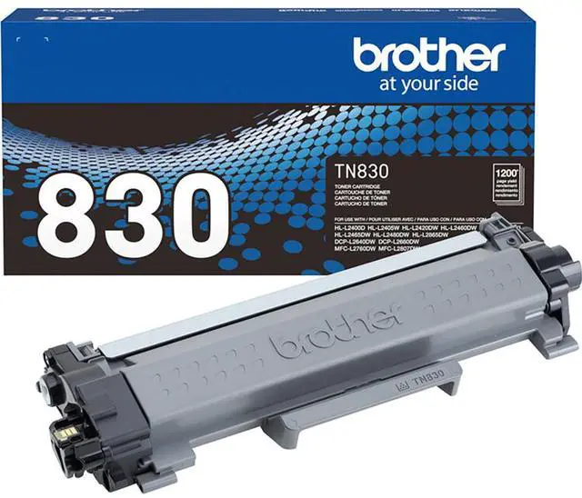 Alt view image 12 of 12 - Brother TN830 Toner Cartridge Standard Yield Black