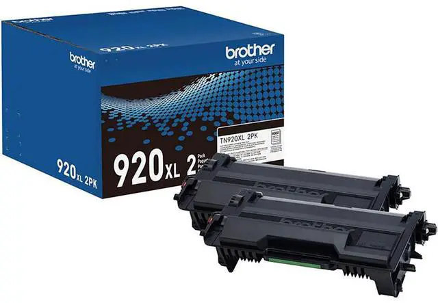 Alt view image 12 of 14 - Brother Genuine TN920XL2PK High-yield Toner Cartridge Twin Pack