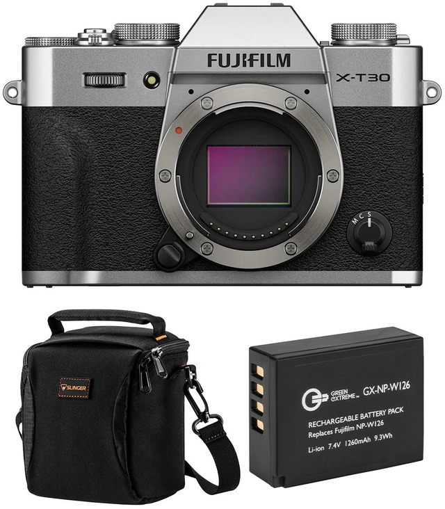 Main image of Fujifilm X-T30 III Mirrorless Camera, Silver, with Included Value