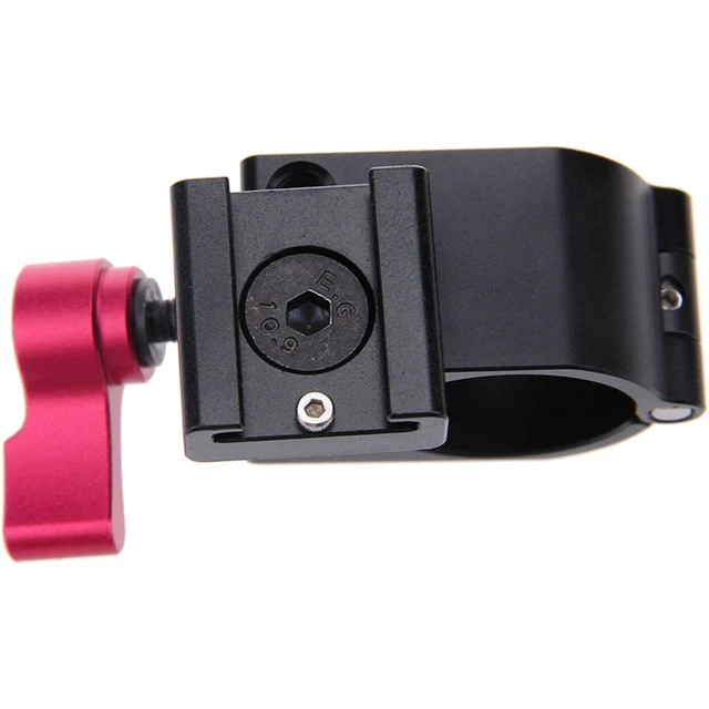 Alt view image 2 of 5 - CAMVATE 25mm Rod Clamp with Shoe Mount for DJI Ronin-M, Freefly MoVI, Red Knob