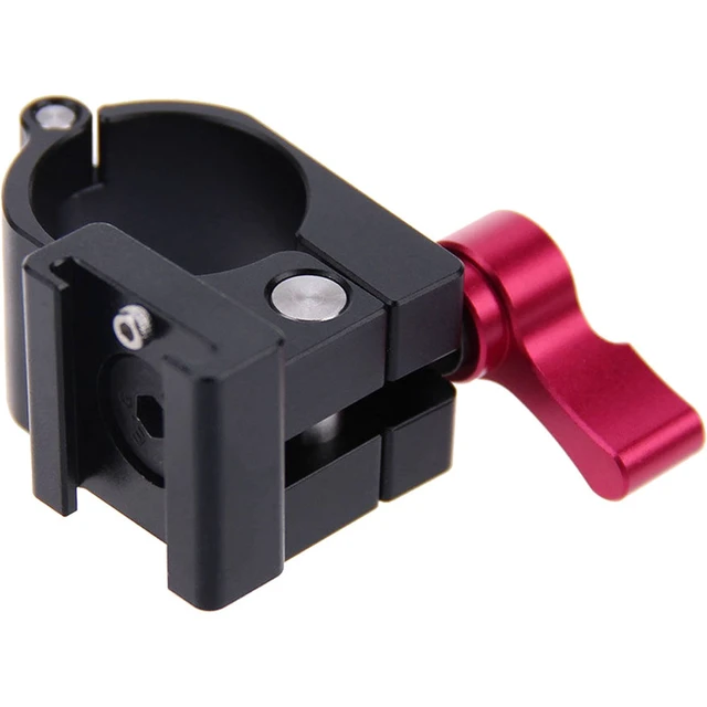 Alt view image 3 of 5 - CAMVATE 25mm Rod Clamp with Shoe Mount for DJI Ronin-M, Freefly MoVI, Red Knob
