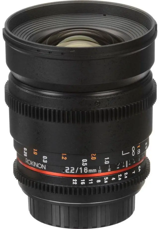 Alt view image 9 of 12 - Rokinon DS16M-NEX 16mm T2.2 Cine Wide Angle Lens for Sony E-Mount Cameras