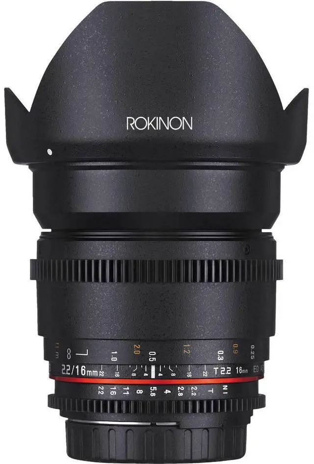 Alt view image 6 of 12 - Rokinon DS16M-NEX 16mm T2.2 Cine Wide Angle Lens for Sony E-Mount Cameras