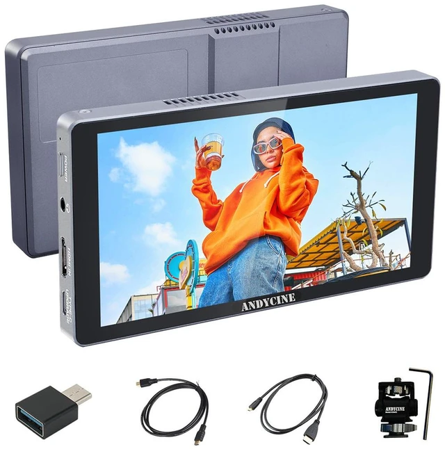 Main image of AndyCine X5L 6" High-Brightness Camera Field Monitor with Built-In Battery
