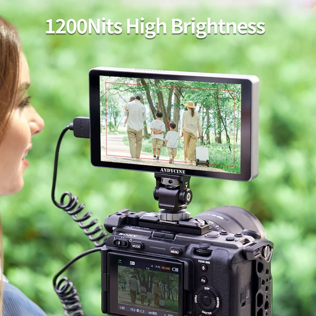 Alt view image 2 of 7 - AndyCine X5L 6" High-Brightness Camera Field Monitor with Built-In Battery