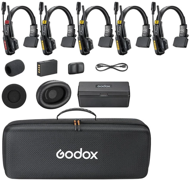 Main image of Godox SkyTalk Air 5S 5-Person Full-Duplex Wireless Intercom Headset System