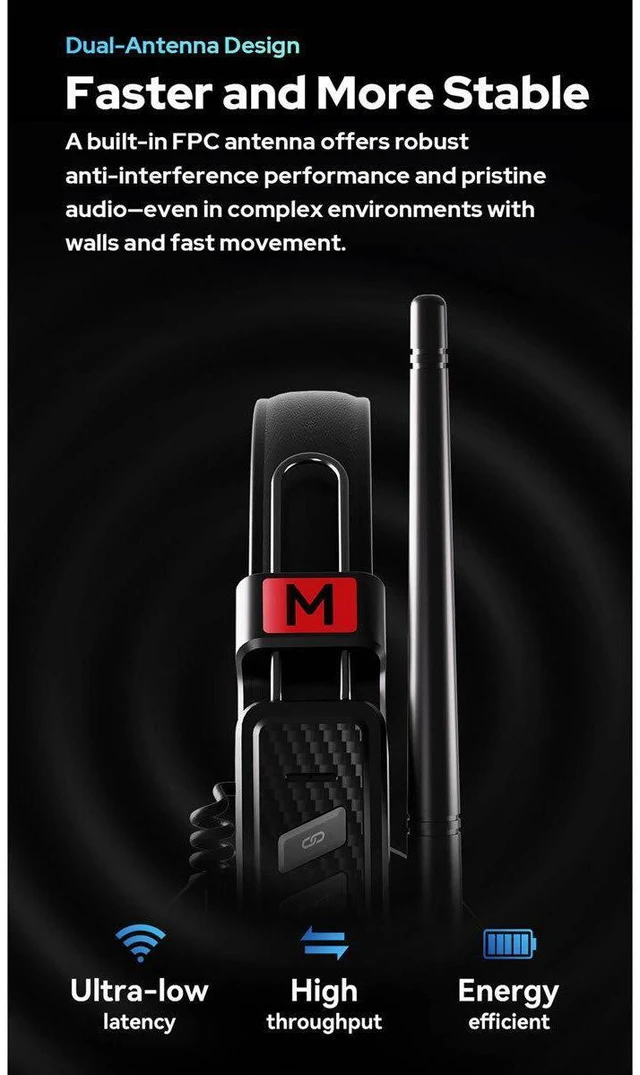 Alt view image 6 of 7 - Godox SkyTalk Air 5S 5-Person Full-Duplex Wireless Intercom Headset System