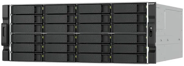 Alt view image 4 of 10 - QNAP TS-H2477AXU-RP-R7-32G-US 4U 24-Bay QuTS hero NAS, AMD Ryzen 7000 series 8C16T, 32GB DDR5 non-ECC,2 x 550W redundant