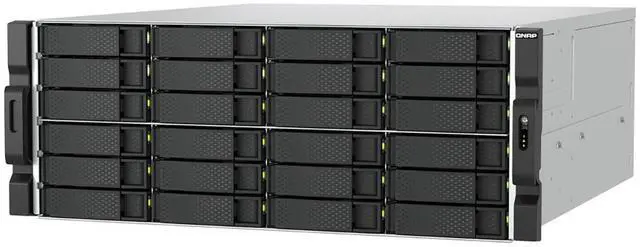 Alt view image 6 of 10 - QNAP TS-H2477AXU-RP-R7-32G-US 4U 24-Bay QuTS hero NAS, AMD Ryzen 7000 series 8C16T, 32GB DDR5 non-ECC,2 x 550W redundant